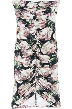 Norma Kamali Minikleid mit Faltendetails