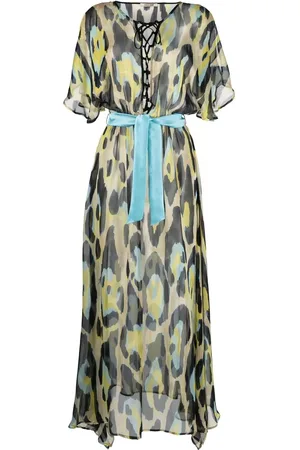 Roberto Cavalli Strandkleid mit Leoparden-Print