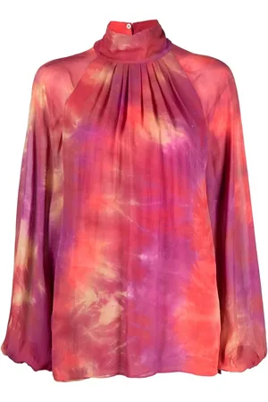 Roberto Cavalli Bluse mit Batikmuster