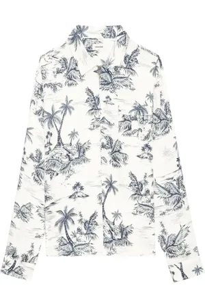 Zadig & Voltaire Hemd mit Palmen-Print