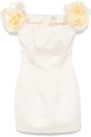 Elisabetta Franchi Minikleid mit Blumenapplikation