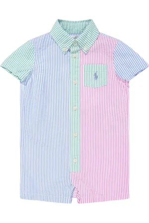 Ralph Lauren Kurzer Strampler mit Streifen