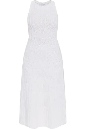 Max Mara Midikleid aus geripptem Strick
