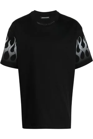 Vision Of Super T-Shirt mit Flammen-Print
