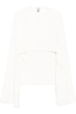 GOEN.J Geripptes Top im Cape-Stil