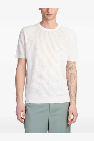 Roberto Collina Geripptes T-Shirt