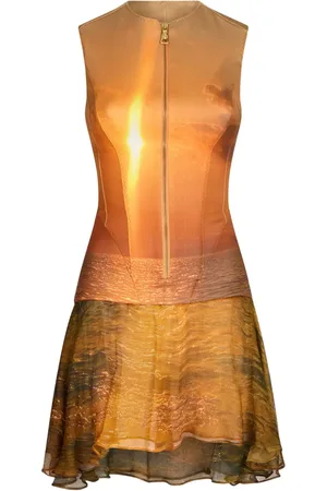 Roberto Cavalli Minikleid mit abstraktem Print
