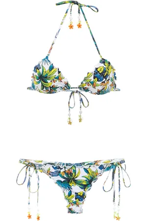 AMIR SLAMA Bikini mit Print