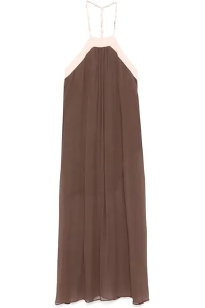 Patrizia Pepe Maxikleid mit Knitterfalten