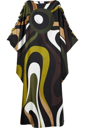 Puccini Seidenkleid mit Marmo-Print