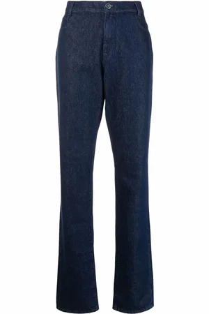 RAF SIMONS Gerade High-Rise-Jeans