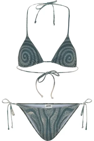 Jean Paul Gaultier Bikini mit Spiral-Print