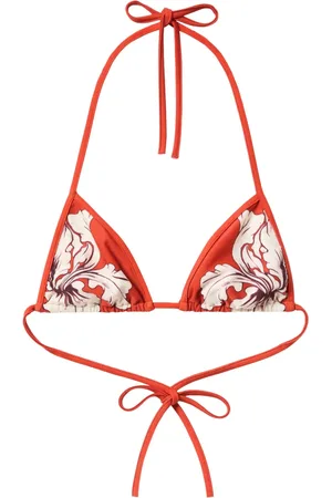 La DoubleJ Bikinioberteil mit Blumen-Print