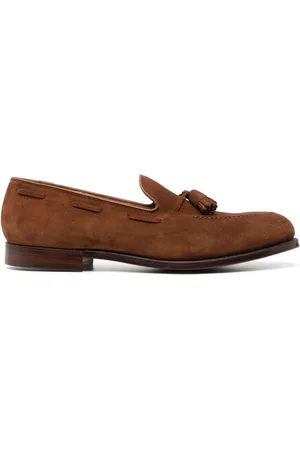 Crockett & Jones Loafer aus Wildleder mit Quasten