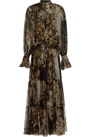 Roberto Cavalli Maxikleid mit Appaloosa-Print