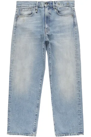 R13 Jeans mit Logo-Patch