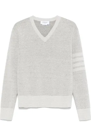 Thom Browne 4-Bar Pullover mit V-Ausschnitt