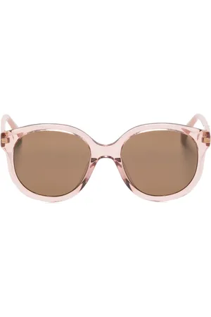 Chloé Runde Brille mit semi-transparentem Gestell