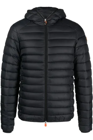 save the duck Gefütterte Kapuzenjacke mit Logo-Patch