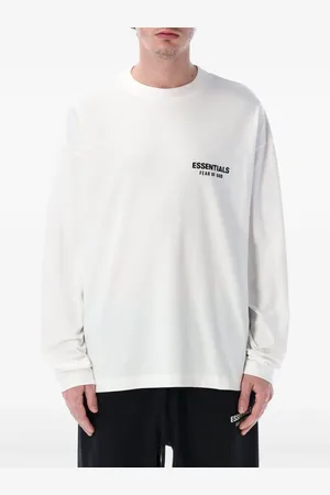 FEAR OF GOD Essentials Langarmshirt mit Logo-Print