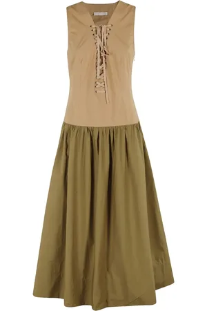 ULLA JOHNSON Denia Maxikleid mit Schnürung