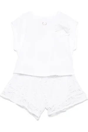 Twin-Set Short-Set aus Spitze
