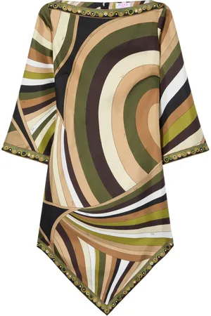 Puccini Maxikleid mit Iride-Print