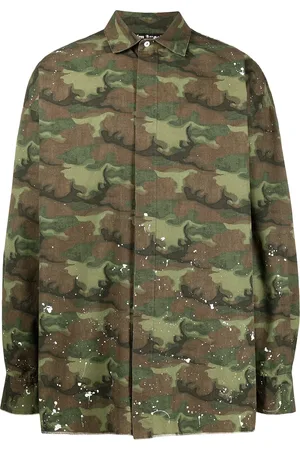 Palm Angels Hemd mit Camouflage-Print