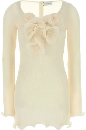 MAGDA BUTRYM Minikleid mit Blumenapplikation