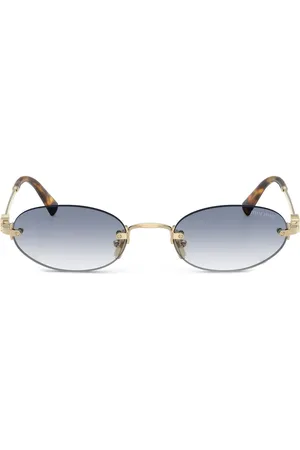Miu Miu Sonnenbrille mit ovalem Gestell