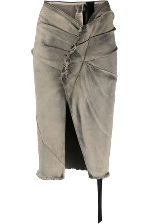 Rick Owens Midirock mit Schlitz