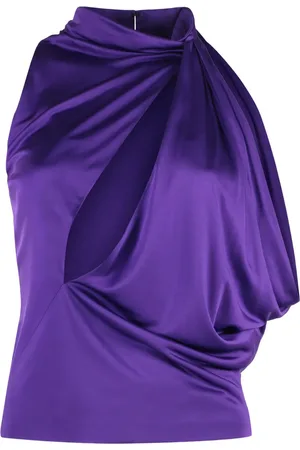 VERSACE Asymmetrisches Top mit Drapierung