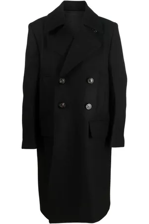Rick Owens Doppelreihiger Mantel mit breitem Revers