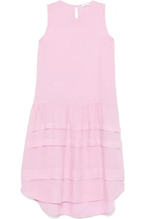 PESERICO SIGN Midikleid aus Leinen