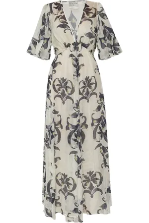 FORTE FORTE Maxikleid mit Blumen-Print