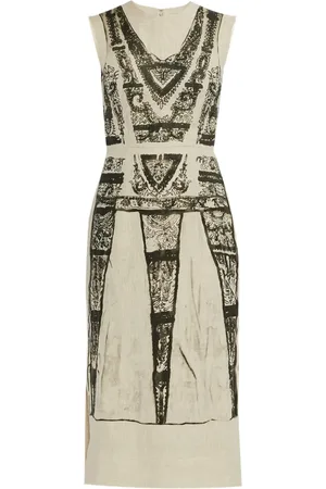 Erdem Kleid mit grafischem Print