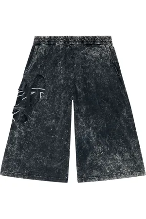 Diesel Marmorierte P-ECKYO-PEELOVAL Cropped-Jogginghose