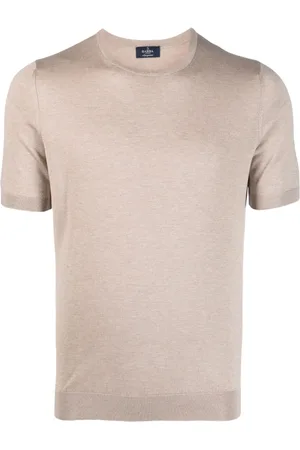 BARBA Fein gestricktes T-Shirt aus Seide