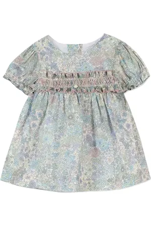 Tartine Et Chocolat Gesmoktes Kleid mit weiten Ärmeln