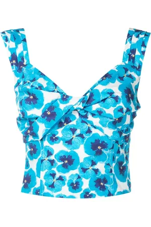 Isolda Plissiertes Cropped-Top