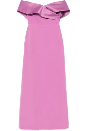 RHEA COSTA Schulterfreies Maxikleid
