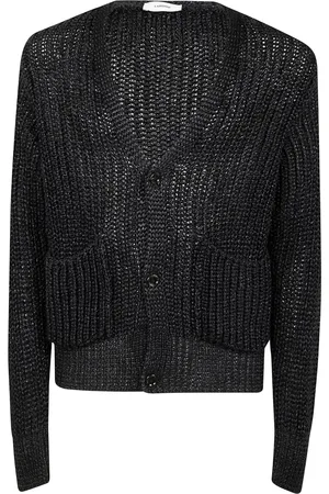 LARDINI Cardigan mit V-Ausschnitt