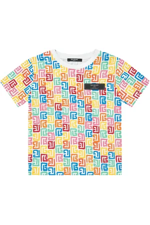 Balmain T-Shirt aus Monogramm-Jacquard