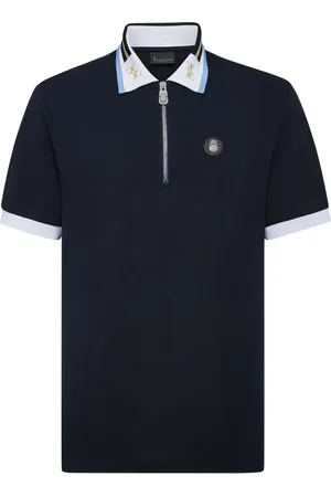 BILLIONAIRE Poloshirt mit Wappen-Schild