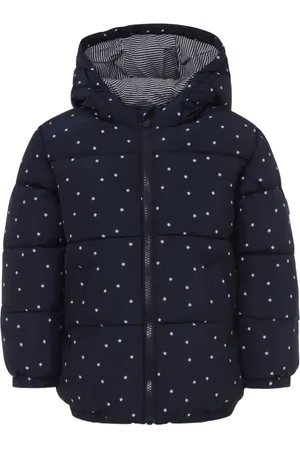 Petit Bateau Gefütterte Jacke mit Sterne-Print