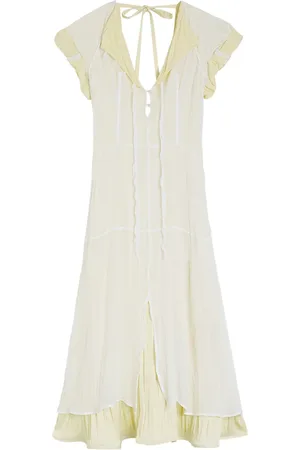 Jil Sander Gerüschtes Midikleid