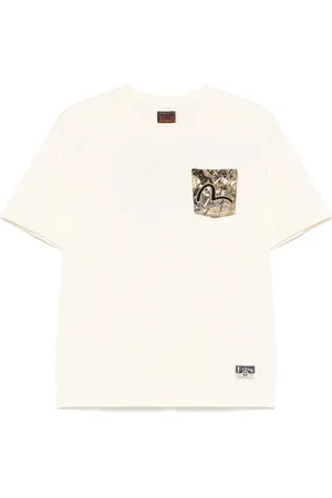 Evisu T-Shirt mit Auspicious Cloud-Stickerei