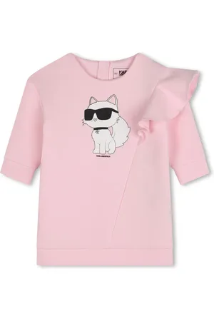 Karl Lagerfeld Asymmetrisches Kleid mit grafischem Print