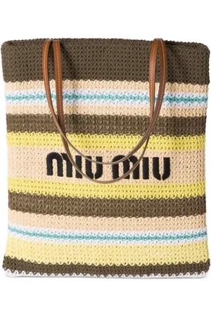 Miu Miu Shopper mit Streifen