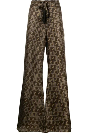 Fendi Palazzohose aus Seide mit Blumen-Print